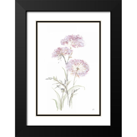 Tall Queen Annes Lace III Black Modern Wood Framed Art Print with Double Matting by Paschke, Chris