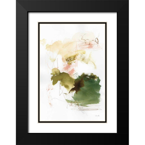 Palette of Spring II Black Modern Wood Framed Art Print with Double Matting by Horn, Laura