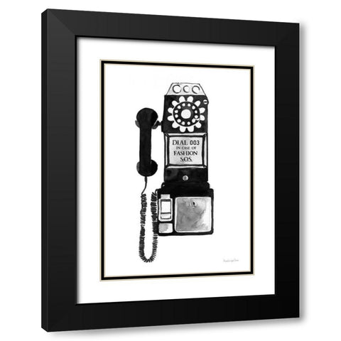 Fashion SOS Black Modern Wood Framed Art Print with Double Matting by Charro, Mercedes Lopez