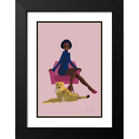 Wild Lounge II Grandeur Black Modern Wood Framed Art Print with Double Matting by Escalante, Omar