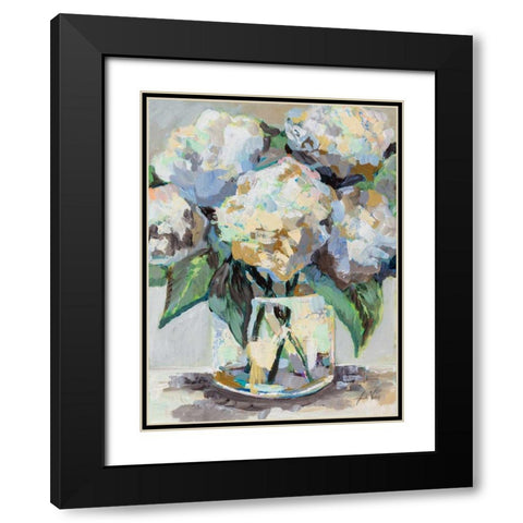 Beach House Bouquet Black Modern Wood Framed Art Print with Double Matting by Vertentes, Jeanette