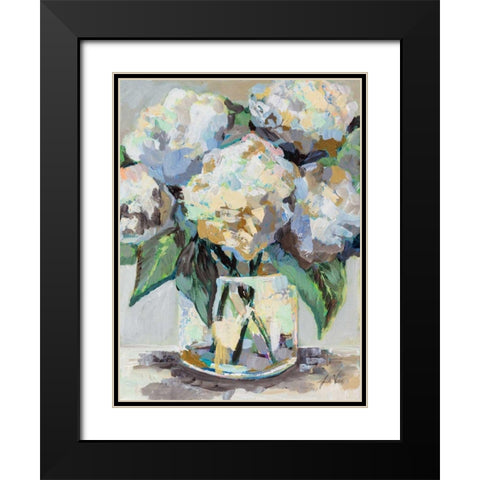 Beach House Bouquet Black Modern Wood Framed Art Print with Double Matting by Vertentes, Jeanette