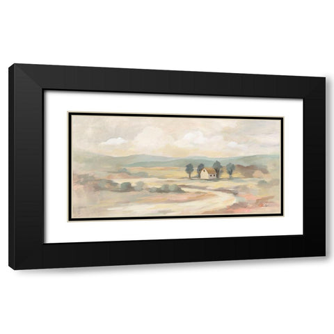 White Road Black Modern Wood Framed Art Print with Double Matting by Vassileva, Silvia