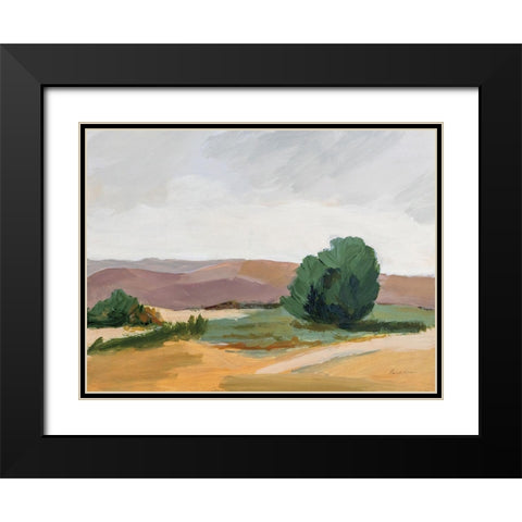 Nature Walk Black Modern Wood Framed Art Print with Double Matting by Munger, Pamela