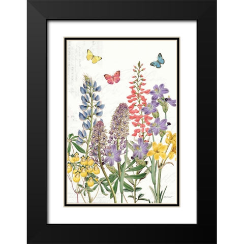 Easter Garden VI Black Modern Wood Framed Art Print with Double Matting by Pertiet, Katie