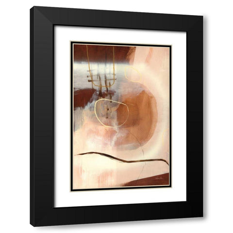 Sticks and Stones Black Modern Wood Framed Art Print with Double Matting by Horn, Laura