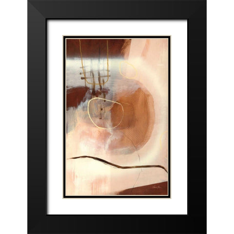 Sticks and Stones Black Modern Wood Framed Art Print with Double Matting by Horn, Laura