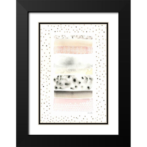 Cosy Black Modern Wood Framed Art Print with Double Matting by Horn, Laura