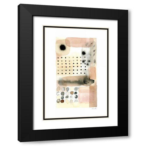Tender Black Modern Wood Framed Art Print with Double Matting by Horn, Laura