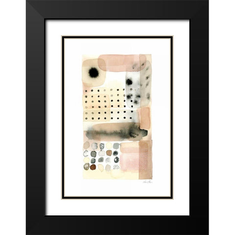 Tender Black Modern Wood Framed Art Print with Double Matting by Horn, Laura