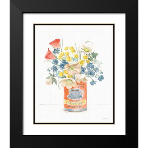 Gardenscape II Black Modern Wood Framed Art Print with Double Matting by Grove, Beth