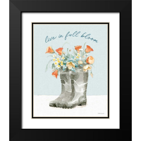 Gardenscape VII Black Modern Wood Framed Art Print with Double Matting by Grove, Beth