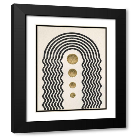 Good Vibrations I Black Modern Wood Framed Art Print with Double Matting by Hershey, Moira