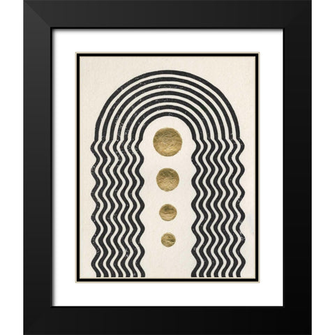 Good Vibrations I Black Modern Wood Framed Art Print with Double Matting by Hershey, Moira