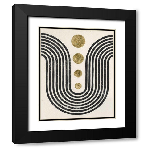 Good Vibrations II Black Modern Wood Framed Art Print with Double Matting by Hershey, Moira