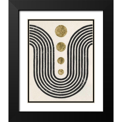 Good Vibrations II Black Modern Wood Framed Art Print with Double Matting by Hershey, Moira
