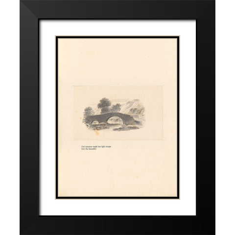 Textbook Landscape Black Modern Wood Framed Art Print with Double Matting by Wild Apple Portfolio