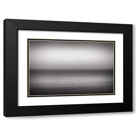 Bay of Fundy BW Black Modern Wood Framed Art Print with Double Matting by Majchrowicz, Alan