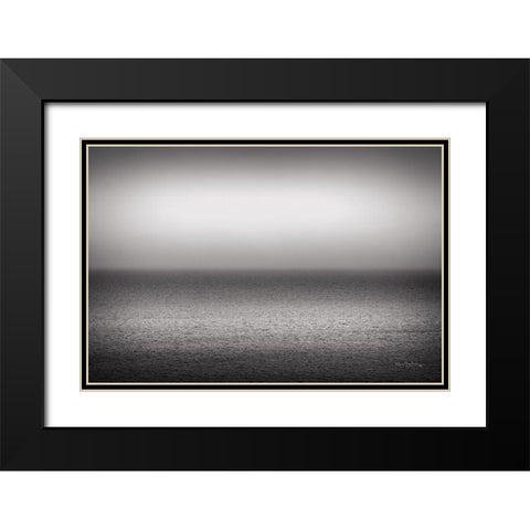 Bay of Fundy BW Black Modern Wood Framed Art Print with Double Matting by Majchrowicz, Alan