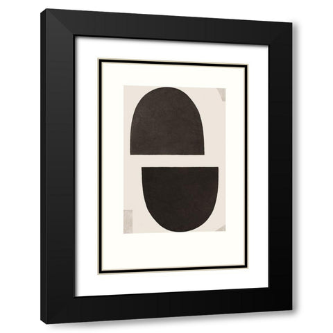 Half Domes I Black Modern Wood Framed Art Print with Double Matting by Wild Apple Portfolio