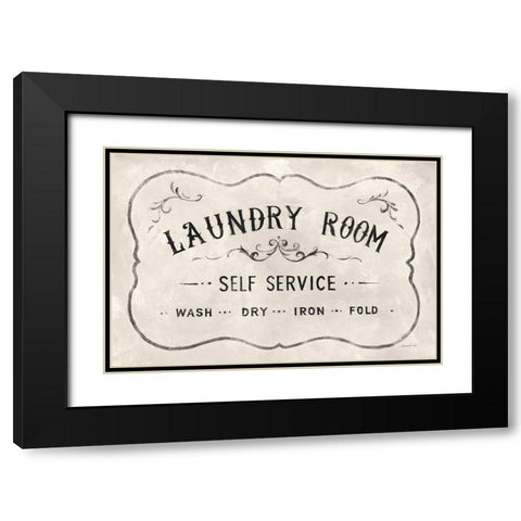 Laundry Day VII Neutral Black Modern Wood Framed Art Print with Double Matting by Nai, Danhui