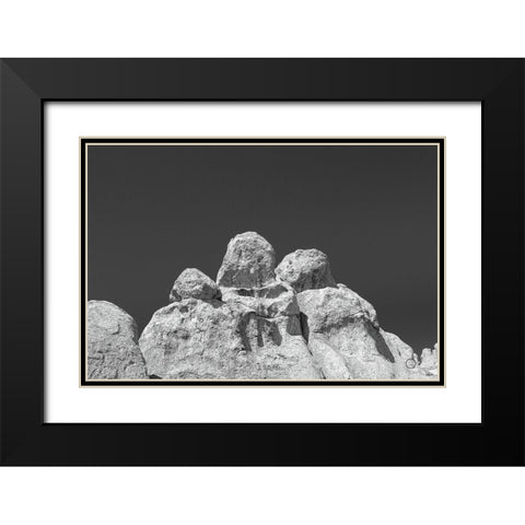 City of Rocks Formation Black Modern Wood Framed Art Print with Double Matting by Larson, Nathan