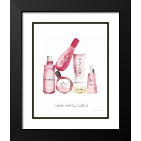 Inner Beauty III Black Modern Wood Framed Art Print with Double Matting by Charro, Mercedes Lopez