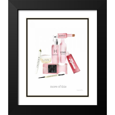 Inner Beauty IV Black Modern Wood Framed Art Print with Double Matting by Charro, Mercedes Lopez