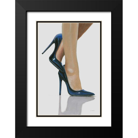 Devine II Black Modern Wood Framed Art Print with Double Matting by Wiens, James