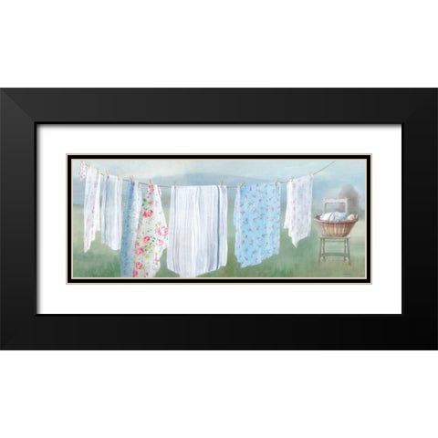 Laundry Day IX Black Modern Wood Framed Art Print with Double Matting by Nai, Danhui