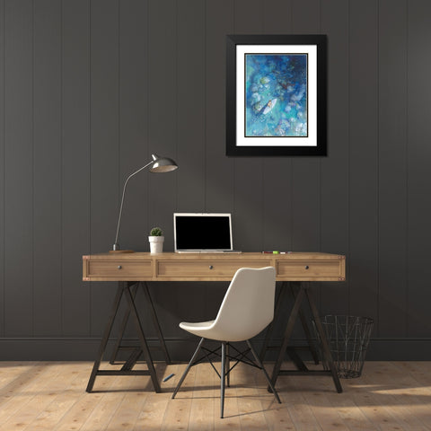 Paddle Board Exploring I Black Modern Wood Framed Art Print with Double Matting by Nai, Danhui
