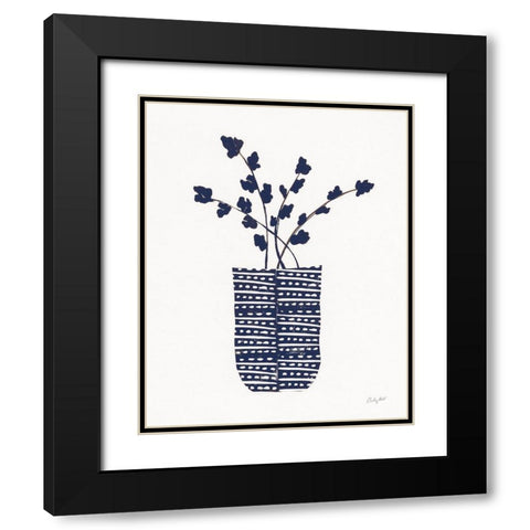 Shadow Vessel I Navy Black Modern Wood Framed Art Print with Double Matting by Prahl, Courtney