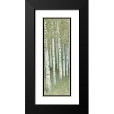 Green Forest I Black Modern Wood Framed Art Print with Double Matting by Wiens, James