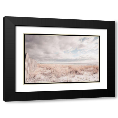Atlantic Coast Afternoon Soft Black Modern Wood Framed Art Print with Double Matting by Larson, Nathan