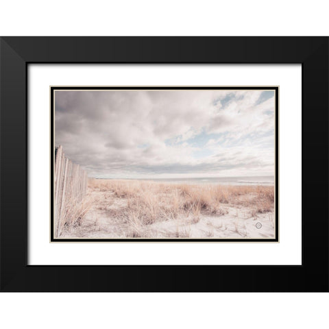 Atlantic Coast Afternoon Soft Black Modern Wood Framed Art Print with Double Matting by Larson, Nathan