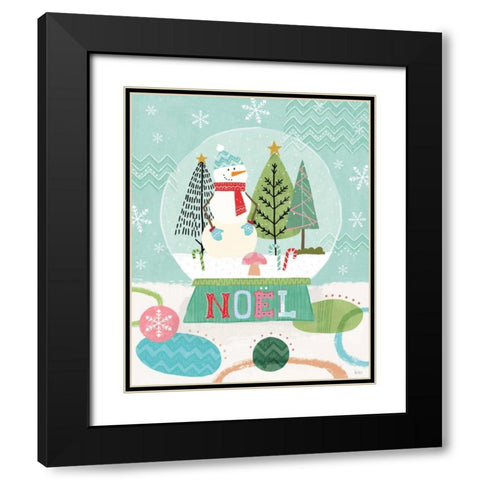 Holiday Love I Black Modern Wood Framed Art Print with Double Matting by Charron, Veronique
