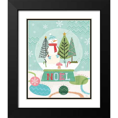 Holiday Love I Black Modern Wood Framed Art Print with Double Matting by Charron, Veronique