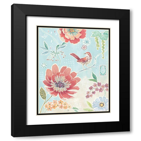 Happy Meadow VI Black Modern Wood Framed Art Print with Double Matting by Brissonnet, Daphne