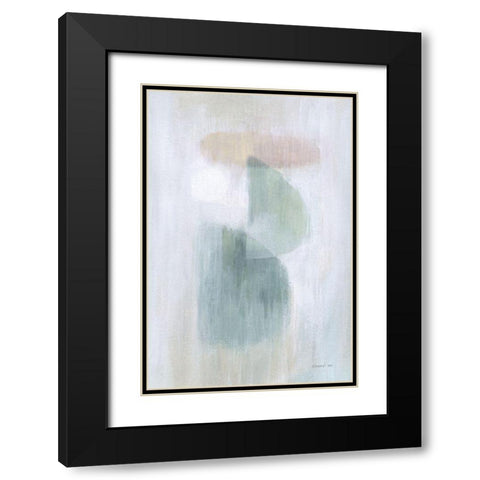 Obscurity II Black Modern Wood Framed Art Print with Double Matting by Nai, Danhui