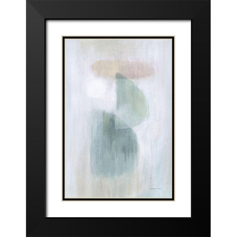 Obscurity II Black Modern Wood Framed Art Print with Double Matting by Nai, Danhui