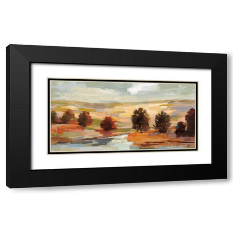 Fall Country Landscape Black Modern Wood Framed Art Print with Double Matting by Vassileva, Silvia