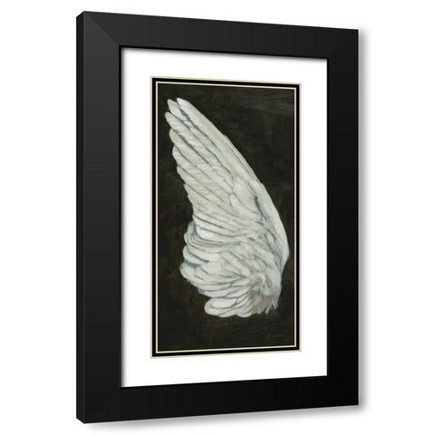Wings II Black Modern Wood Framed Art Print with Double Matting by Wiens, James
