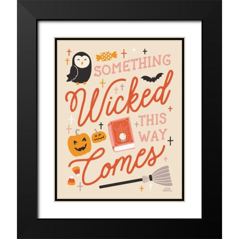 Trick or Treat IV Black Modern Wood Framed Art Print with Double Matting by Marshall, Laura
