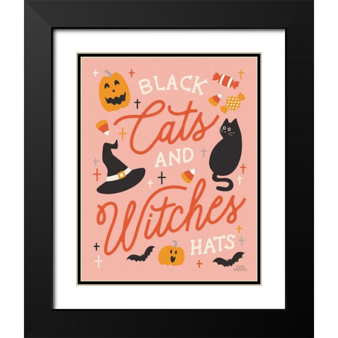 Trick or Treat VI Black Modern Wood Framed Art Print with Double Matting by Marshall, Laura