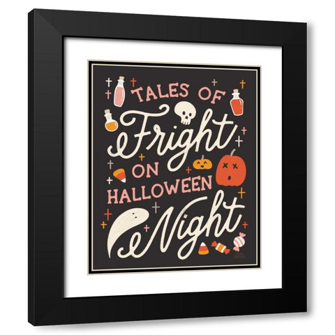 Trick or Treat VII Black Modern Wood Framed Art Print with Double Matting by Marshall, Laura