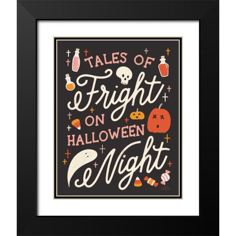 Trick or Treat VII Black Modern Wood Framed Art Print with Double Matting by Marshall, Laura