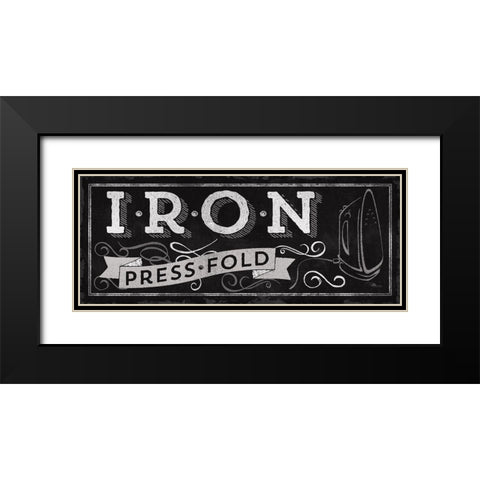Laundry Day I BW Black Modern Wood Framed Art Print with Double Matting by Pela Studio