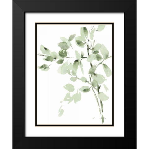 Cascading Branches II Black Modern Wood Framed Art Print with Double Matting by Pete, Katrina