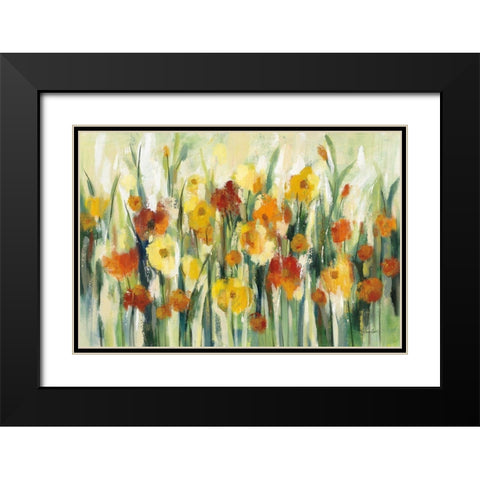 End of Summer Garden Black Modern Wood Framed Art Print with Double Matting by Vassileva, Silvia