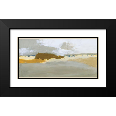 Modern Gold Black Modern Wood Framed Art Print with Double Matting by Munger, Pamela